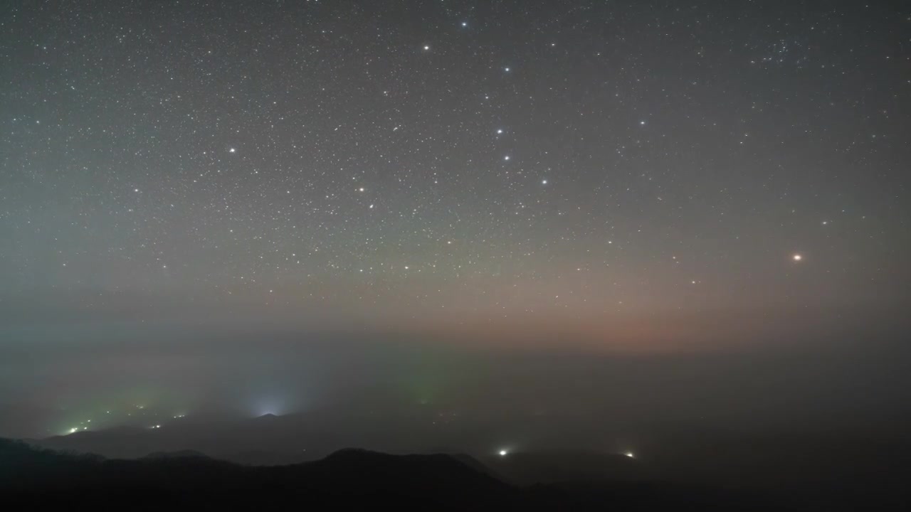 4K流星雨星空延时视频素材