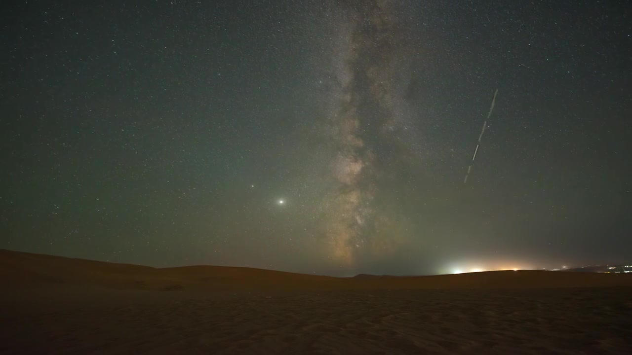 4K敦煌高清沙漠星空视频素材