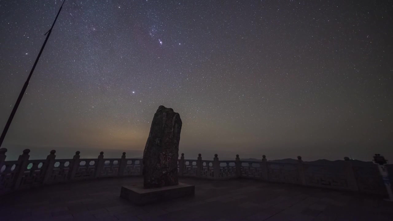 4K滑轨星空延时视频素材