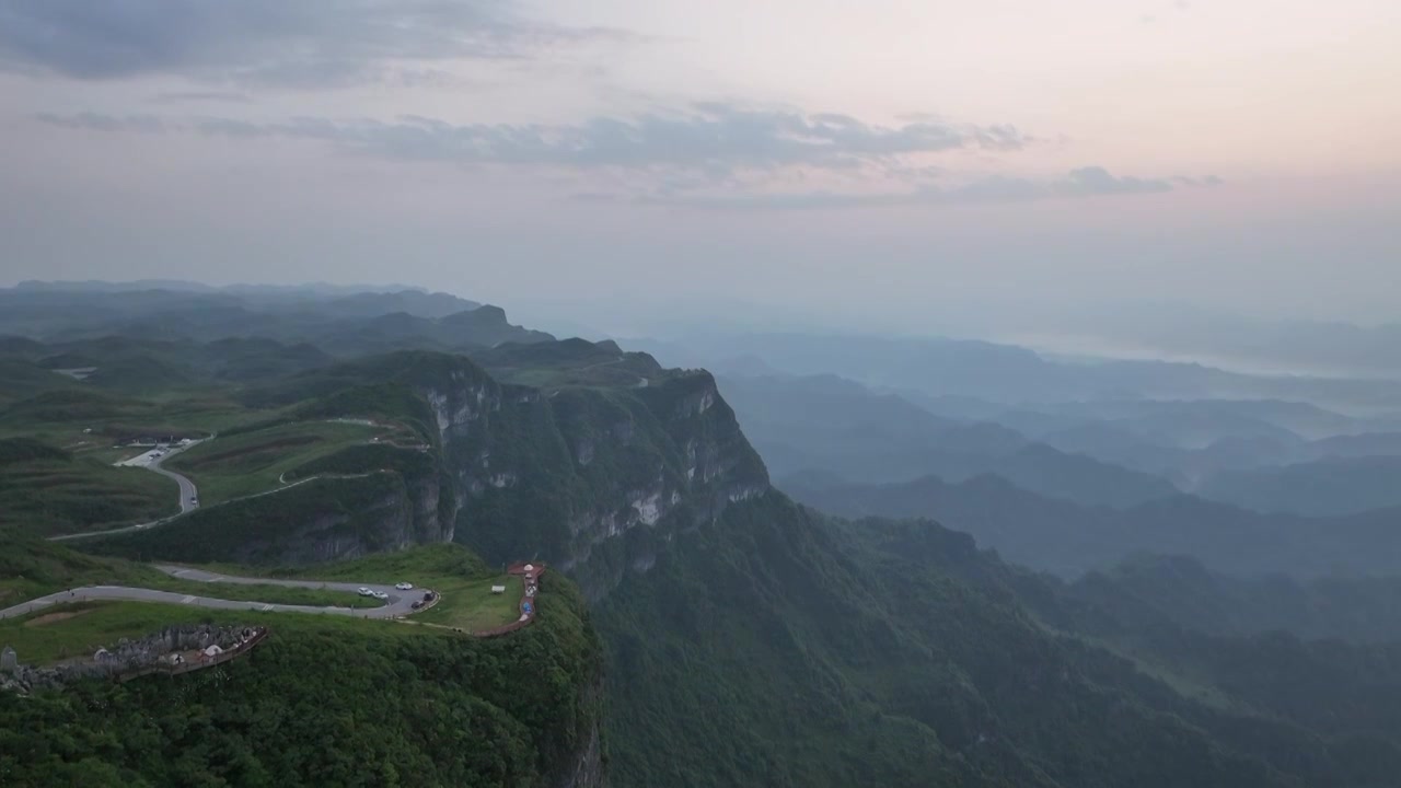 湖南龙山八面山日出云海风光视频素材