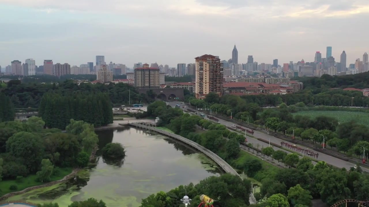 南京太平门外景色视频素材