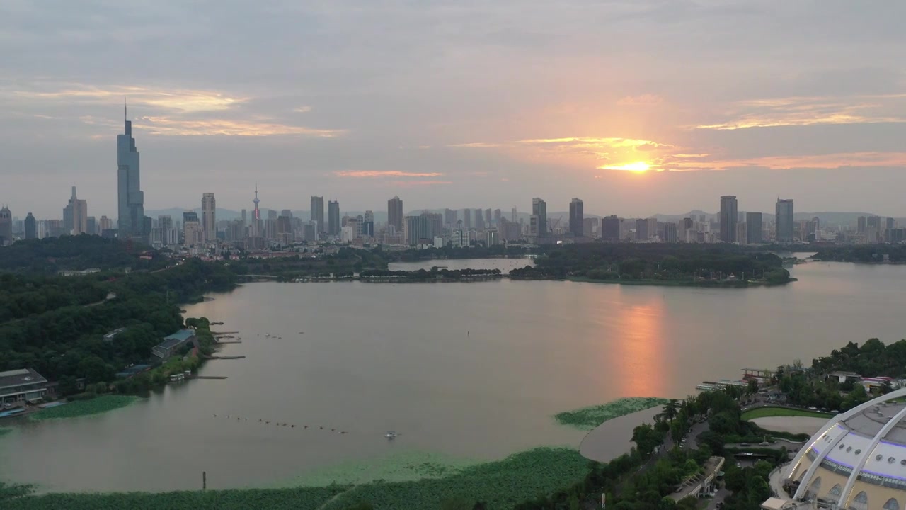 南京玄武湖风景视频素材