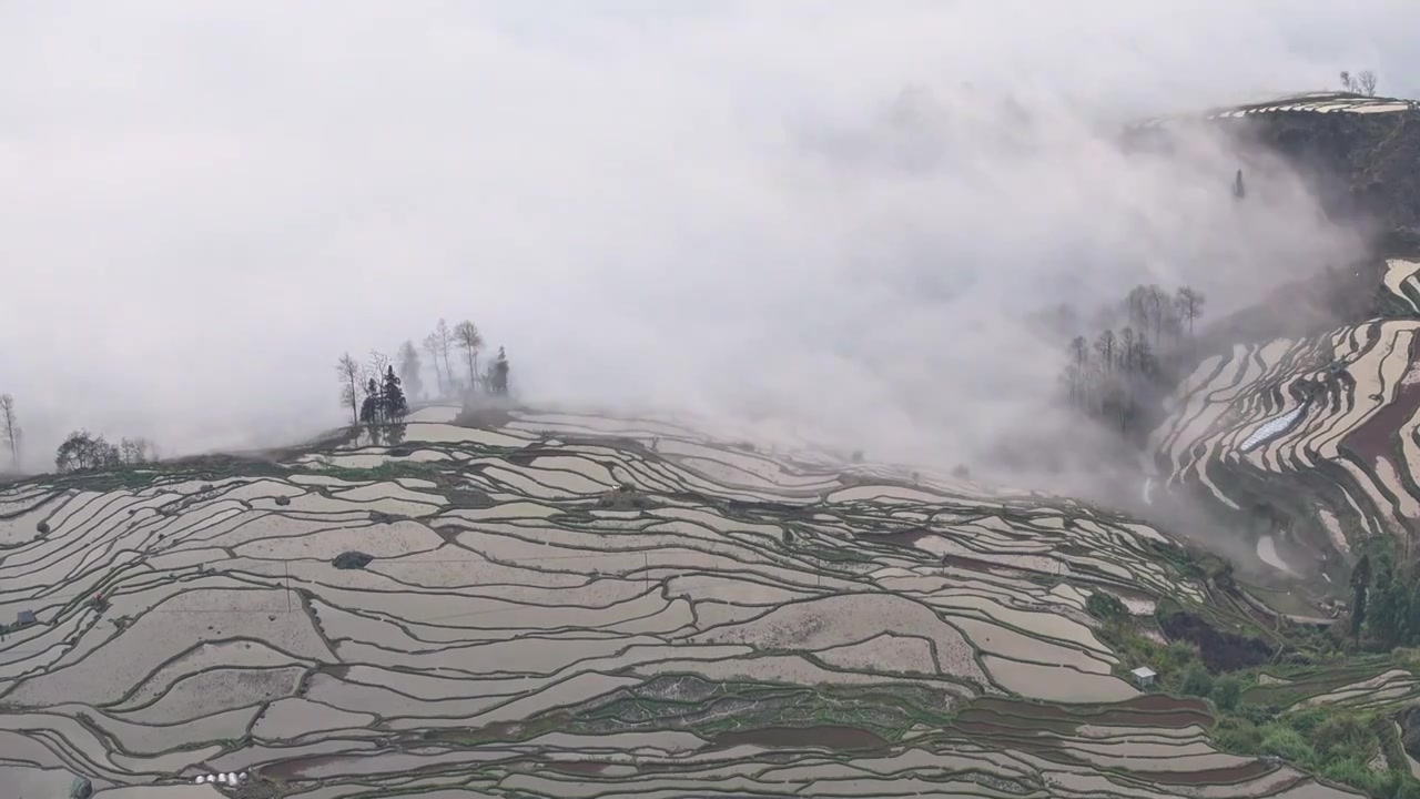 航拍梯田视频素材