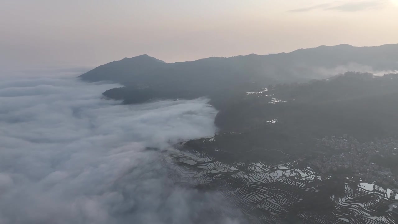 航拍梯田视频素材