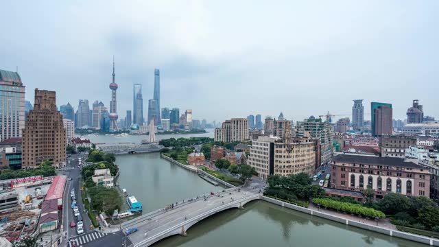 上海苏州河-2视频素材