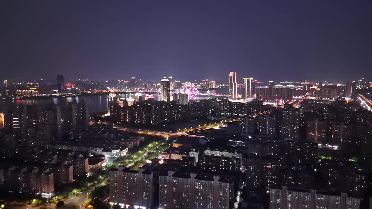 南昌夜景视频素材