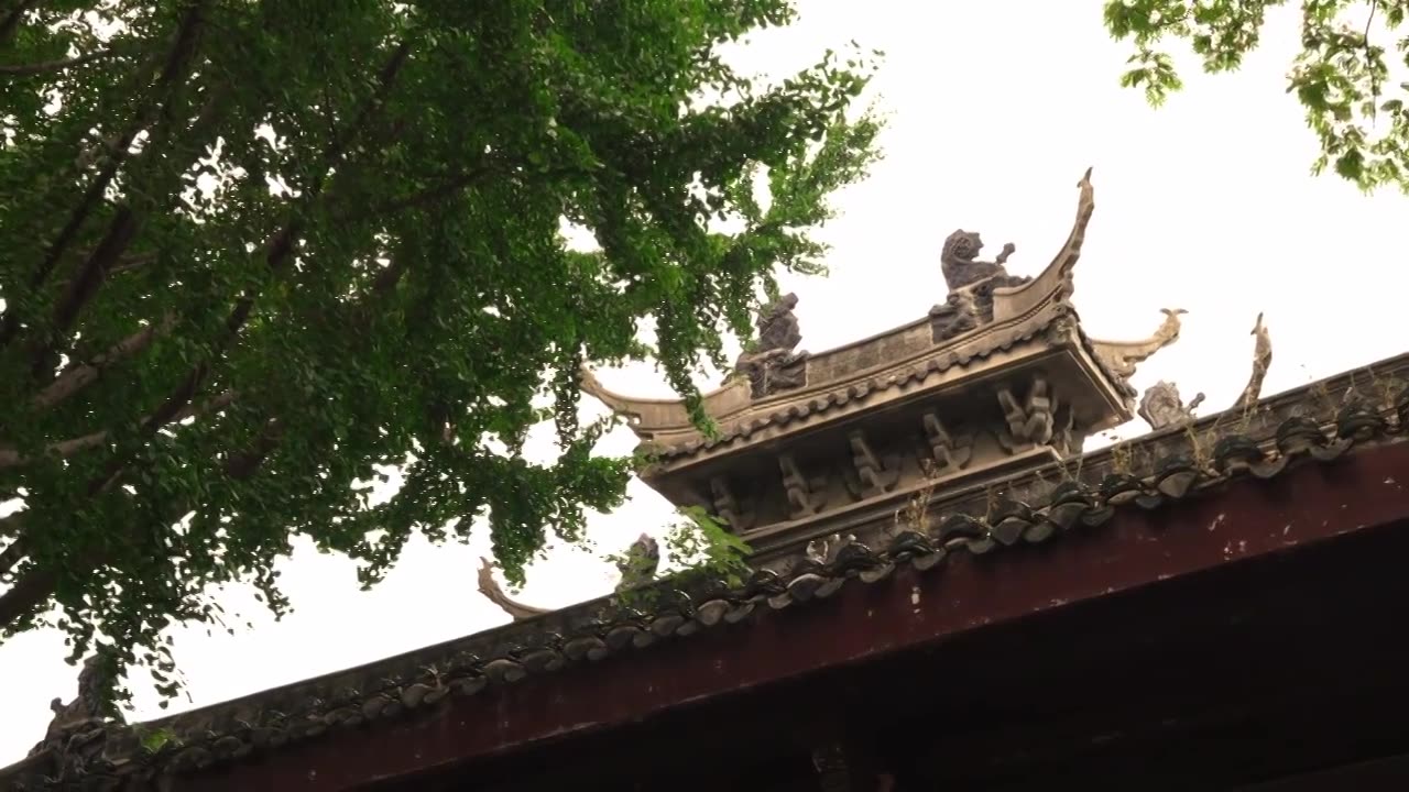 湖北襄阳米公祠景区 古建筑视频素材