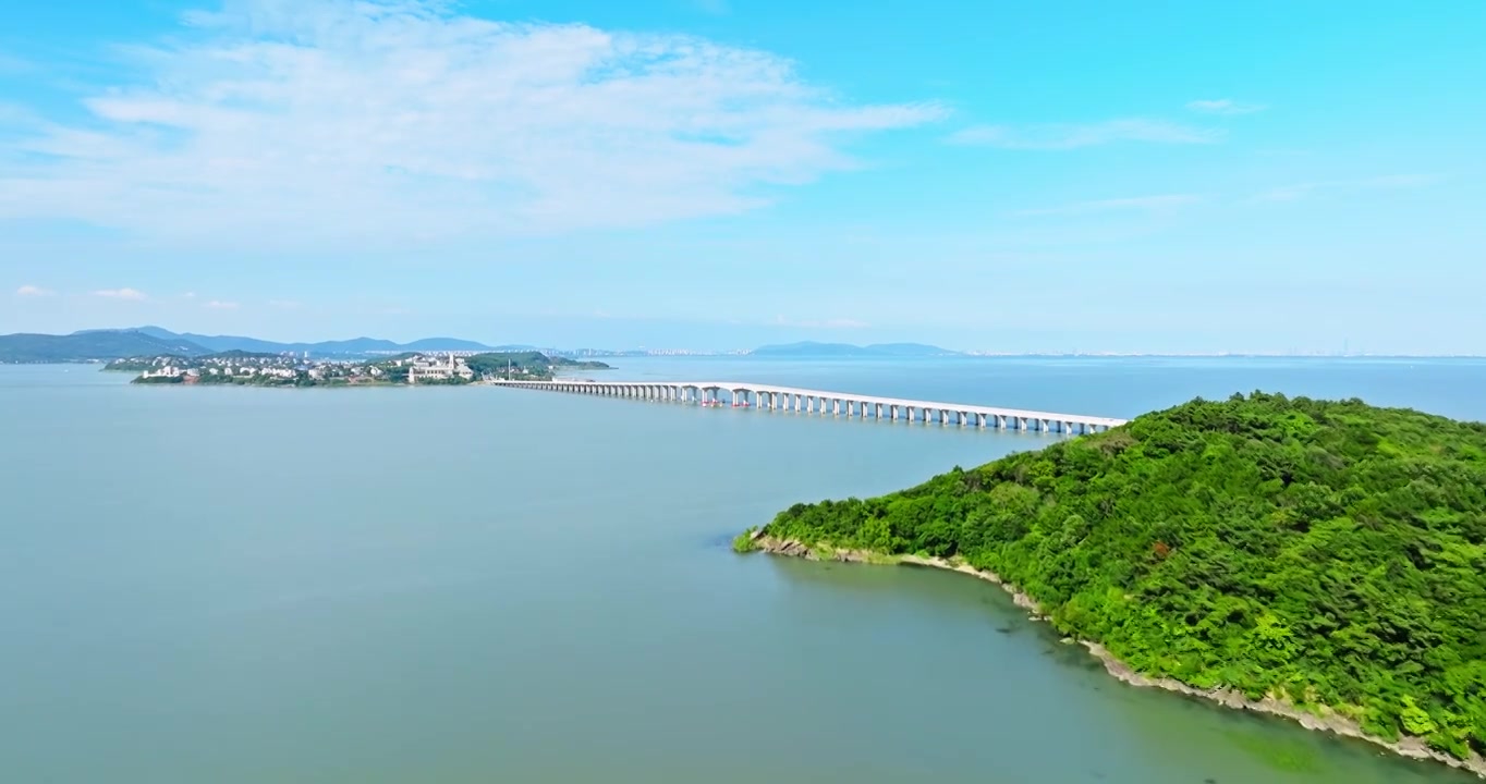 苏州太湖风光航拍视频素材