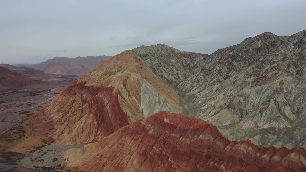 昆仑山天山交界处视频素材