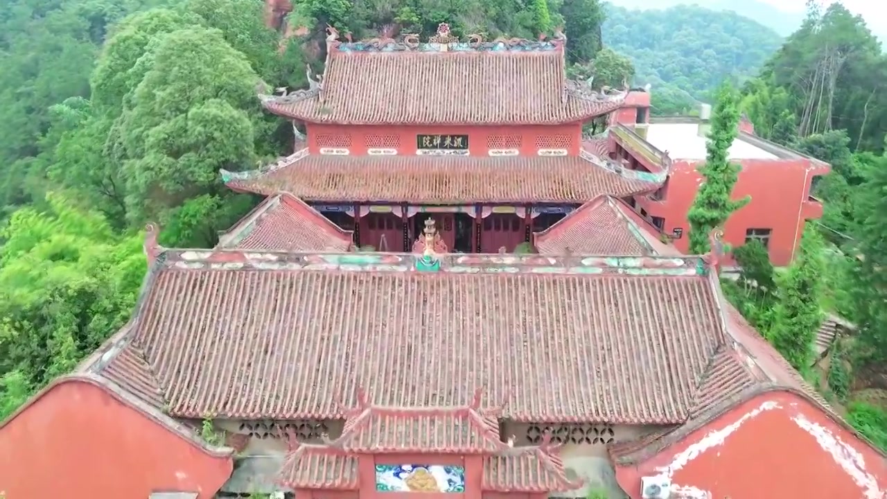 航拍宜宾高县流米寺视频素材