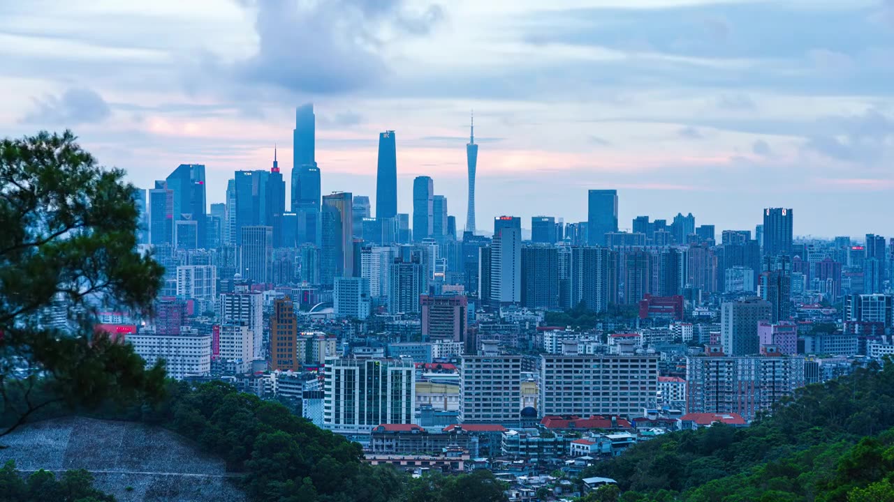 广州城市延时视频素材