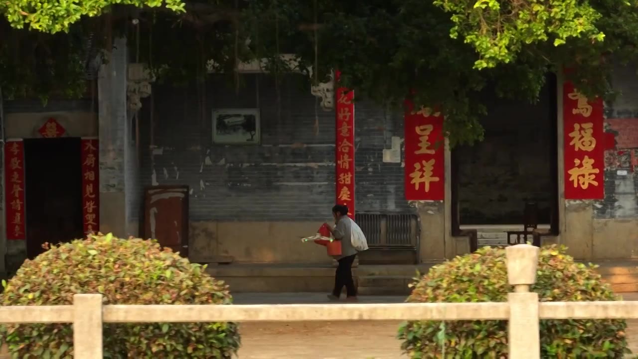 广东 佛山 三水 长岐古村 传统村落视频素材