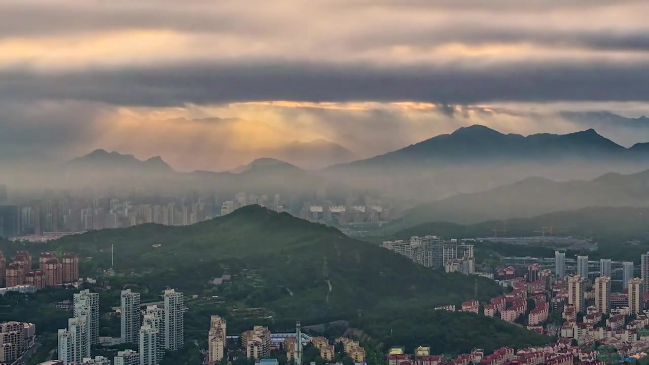 青岛的平流雾视频素材