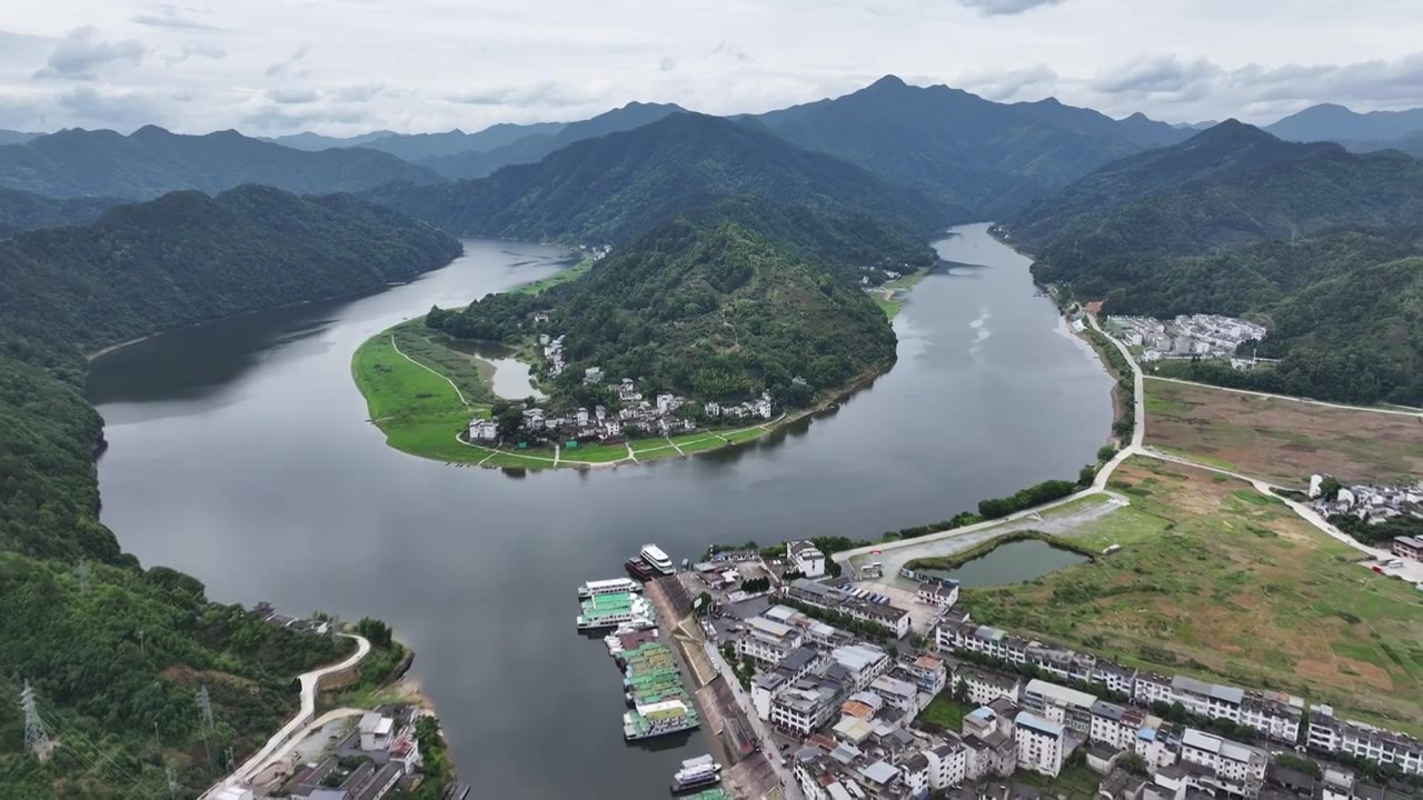 安徽新安江山水画廊风景区视频素材