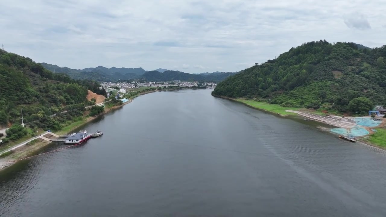 安徽新安江山水画廊风景区视频素材