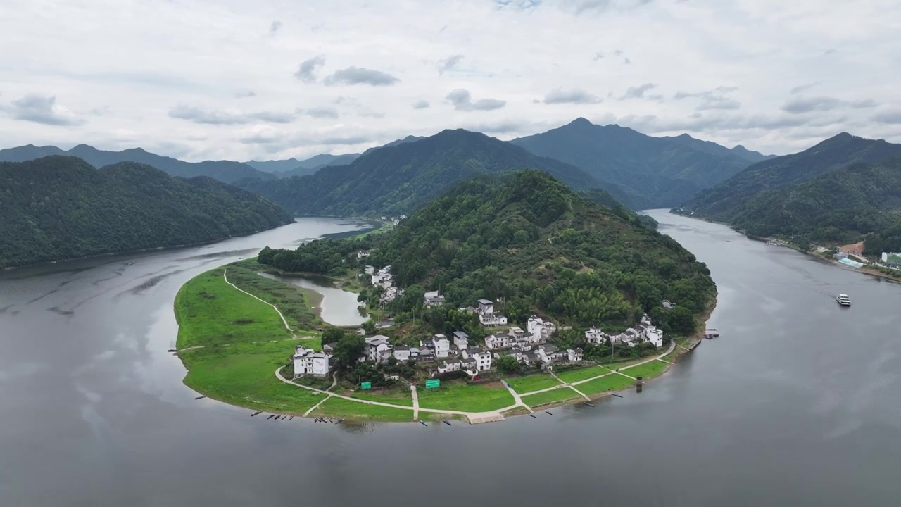 安徽新安江山水画廊风景区视频素材