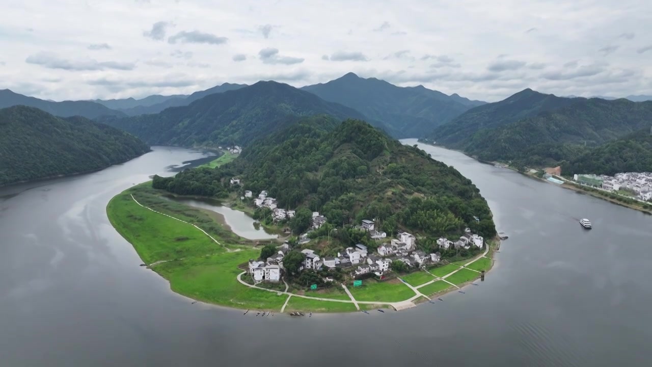 安徽新安江山水画廊风景区视频素材