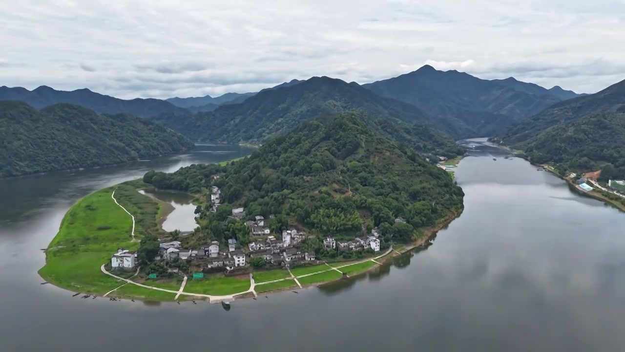 安徽新安江山水画廊风景区视频素材