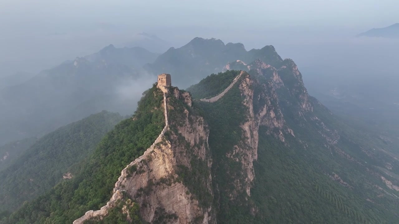 司马台长城云海，月出视频素材