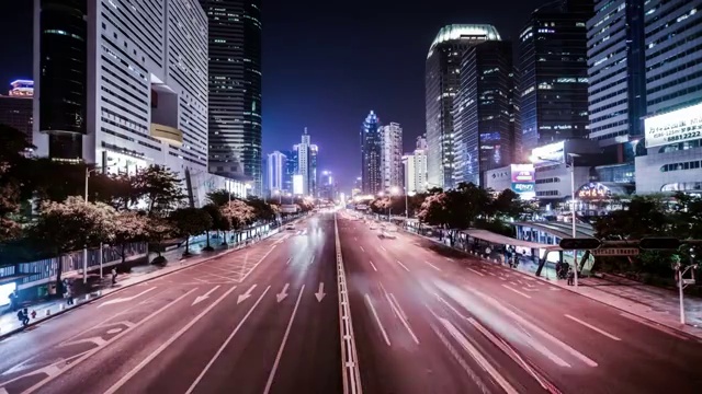 中国深圳城市夜景视频素材