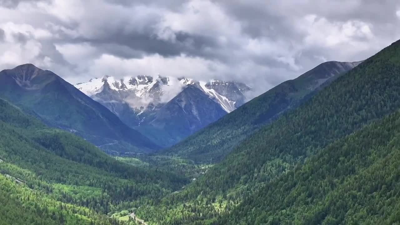 川西甘孜雅拉雪山合集视频素材