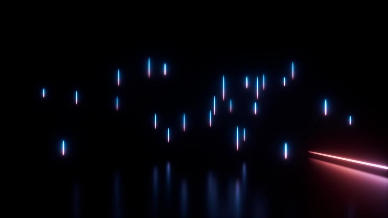 科技发光线条闪烁背景动画视频素材画面1