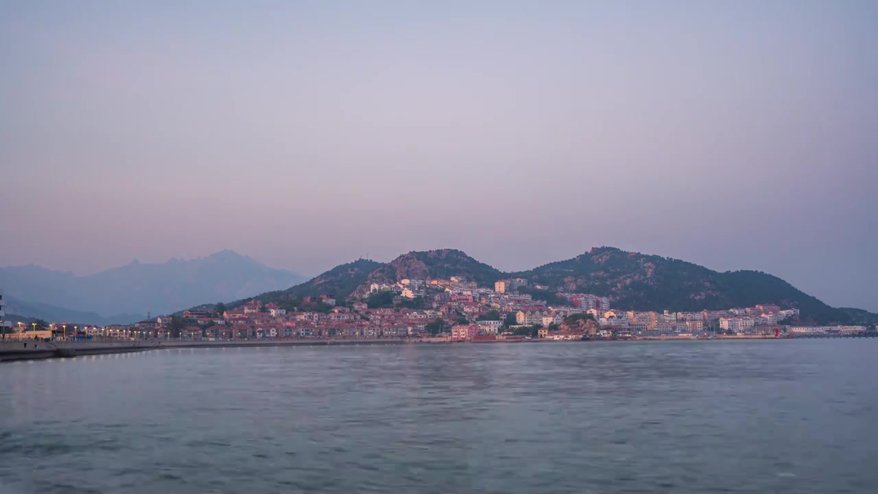 8K30P山东青岛沙子口海景延时视频视频素材