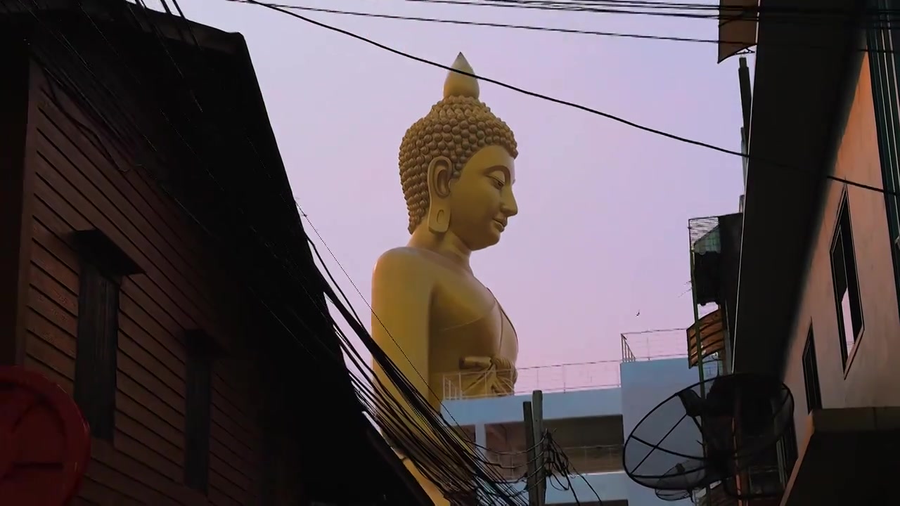 泰国-曼谷-水门寺视频素材