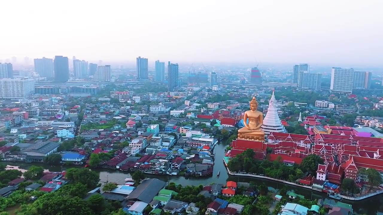 泰国-曼谷-水门寺视频下载