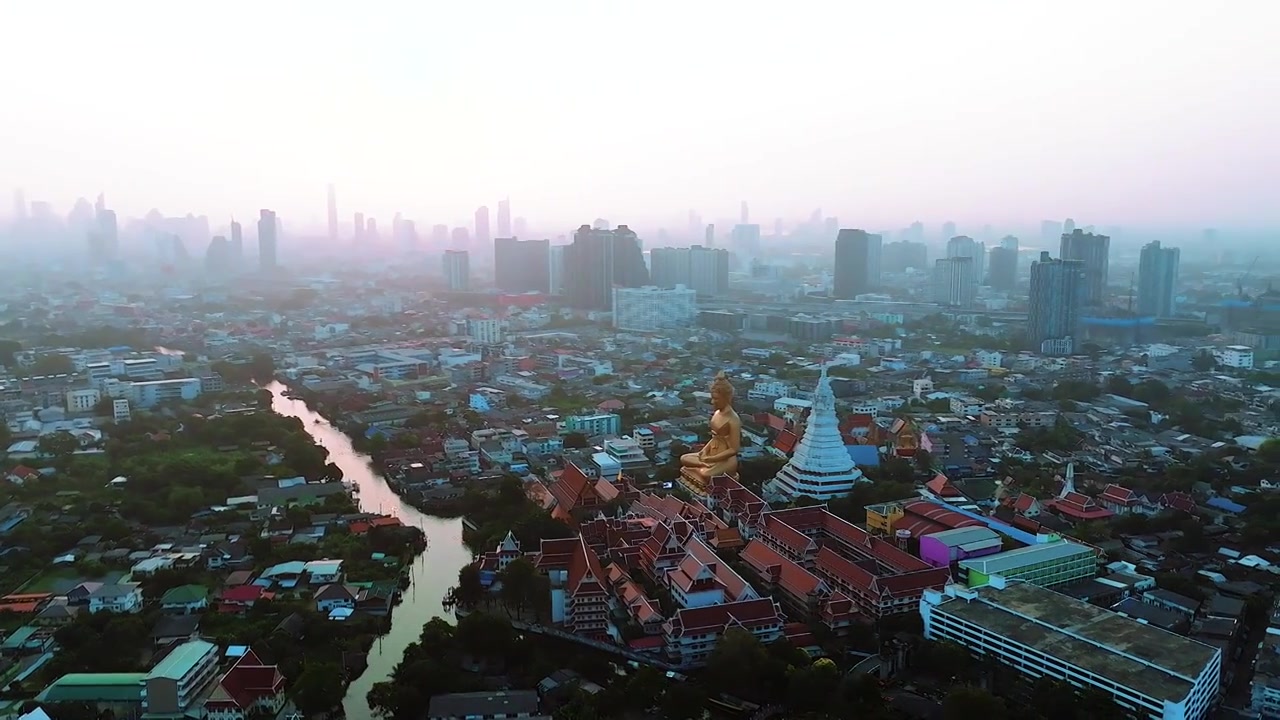 泰国-曼谷-水门寺视频下载