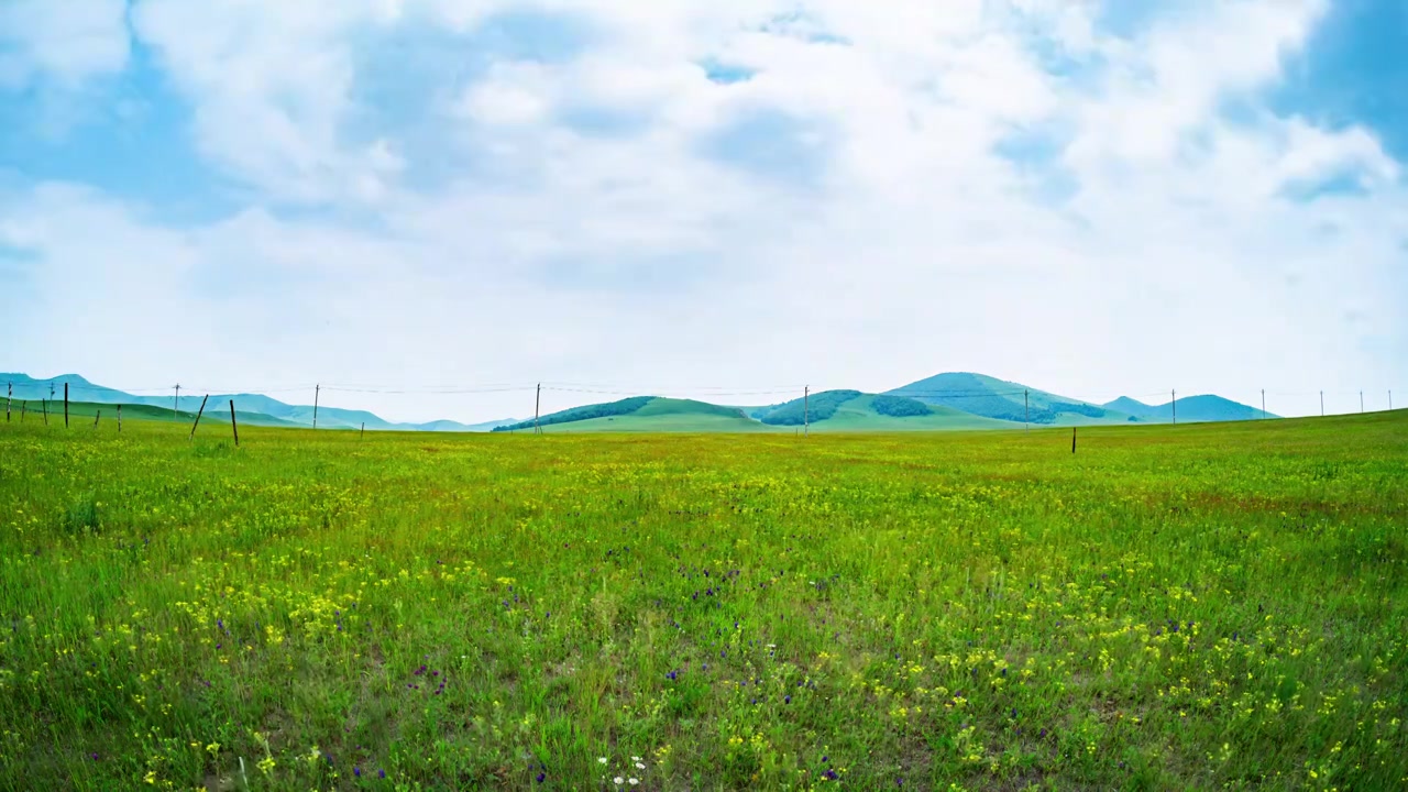 内蒙古草原风景视频素材