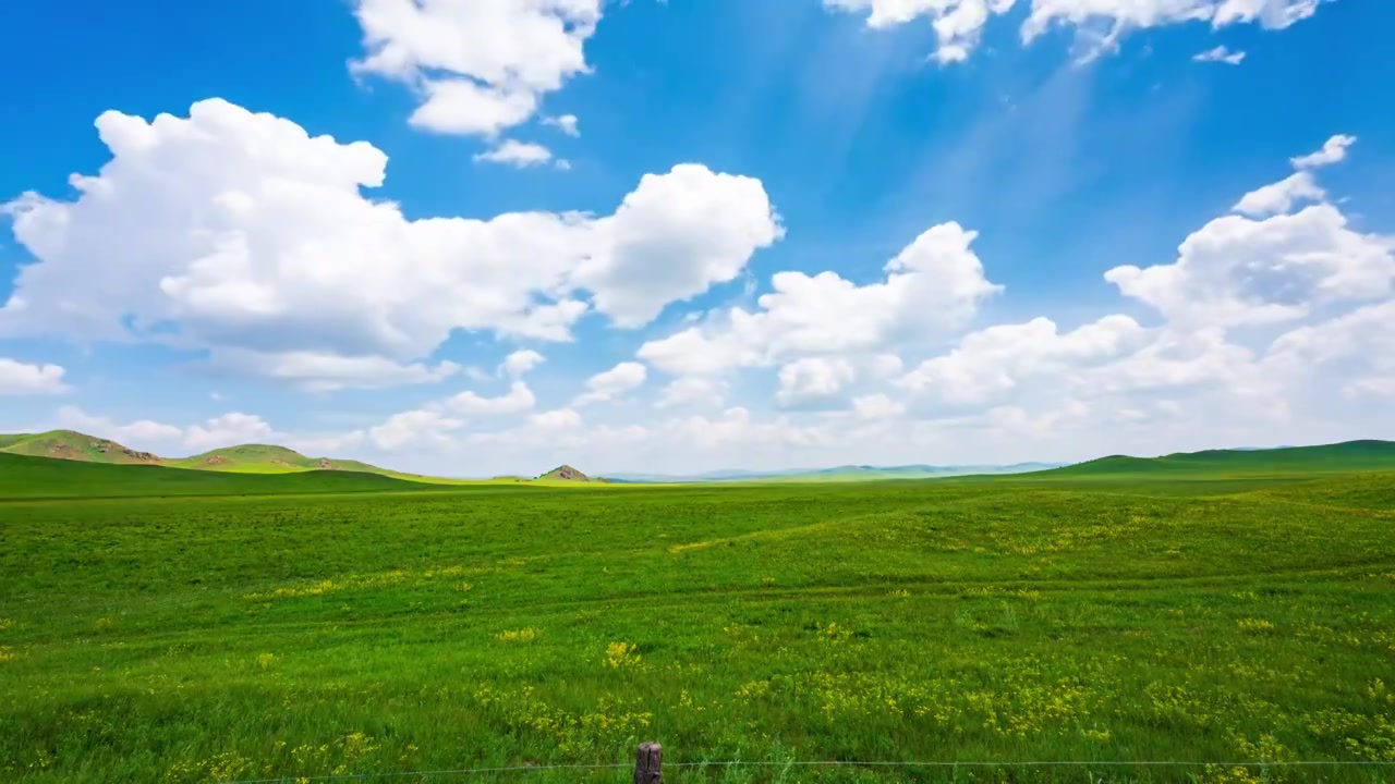 内蒙古草原风景视频素材