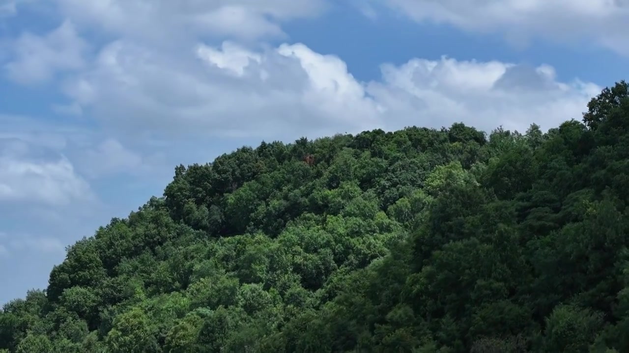 南京方山晴天多云航拍视频下载