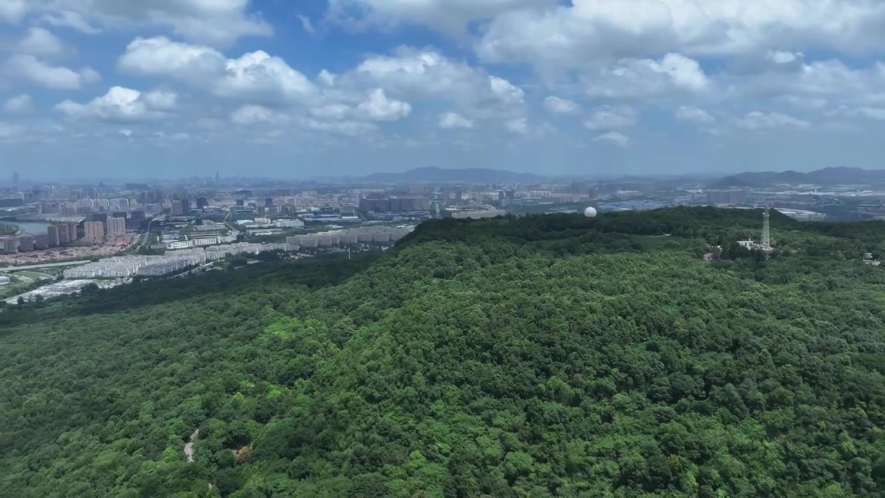 南京方山晴天多云航拍视频素材