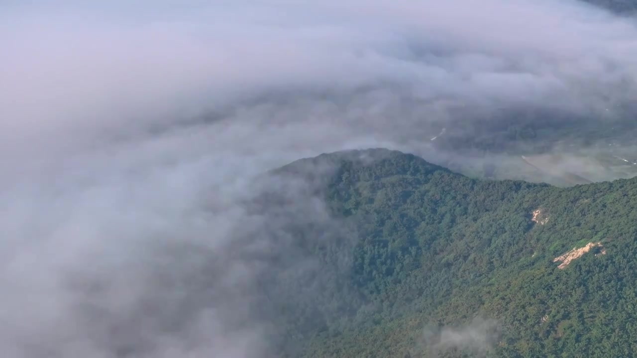 青岛西海岸的平流雾视频素材