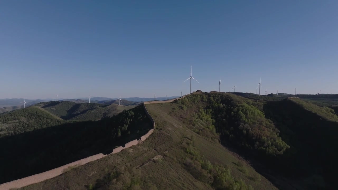 风力发电建设视频素材