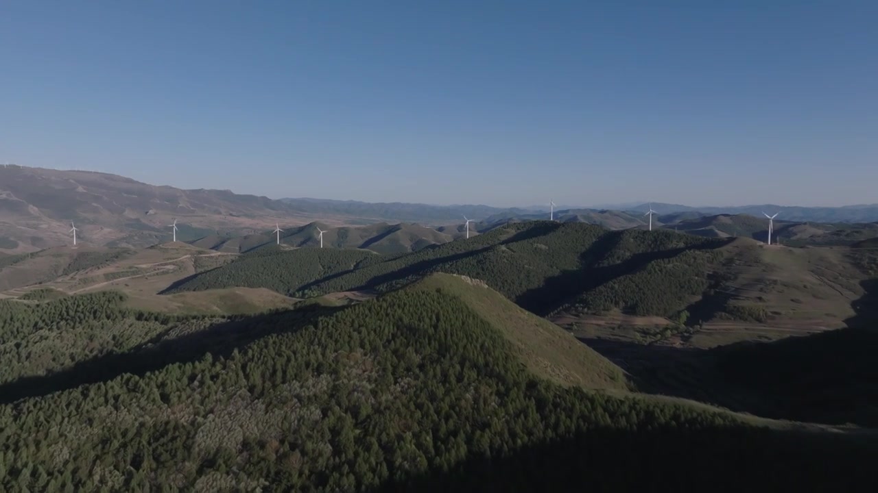 风力发电建设视频素材