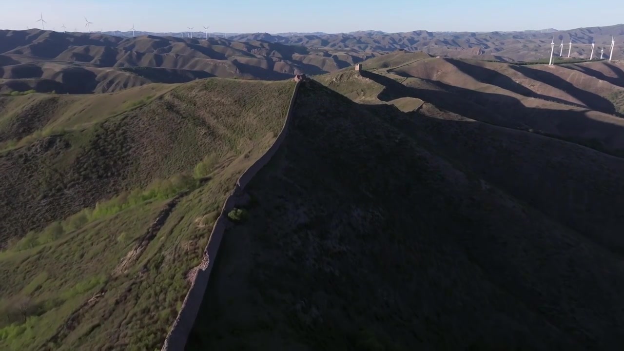 风力发电建设视频素材