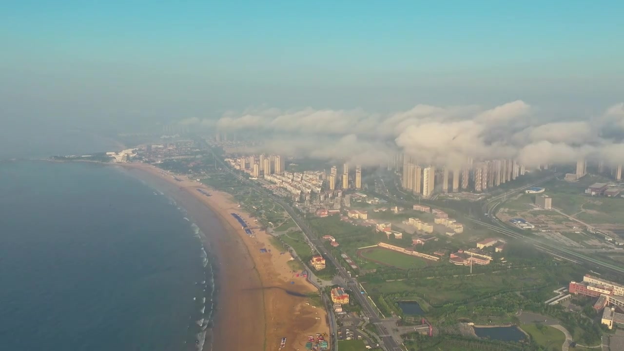 岛城上空飘动的云视频素材