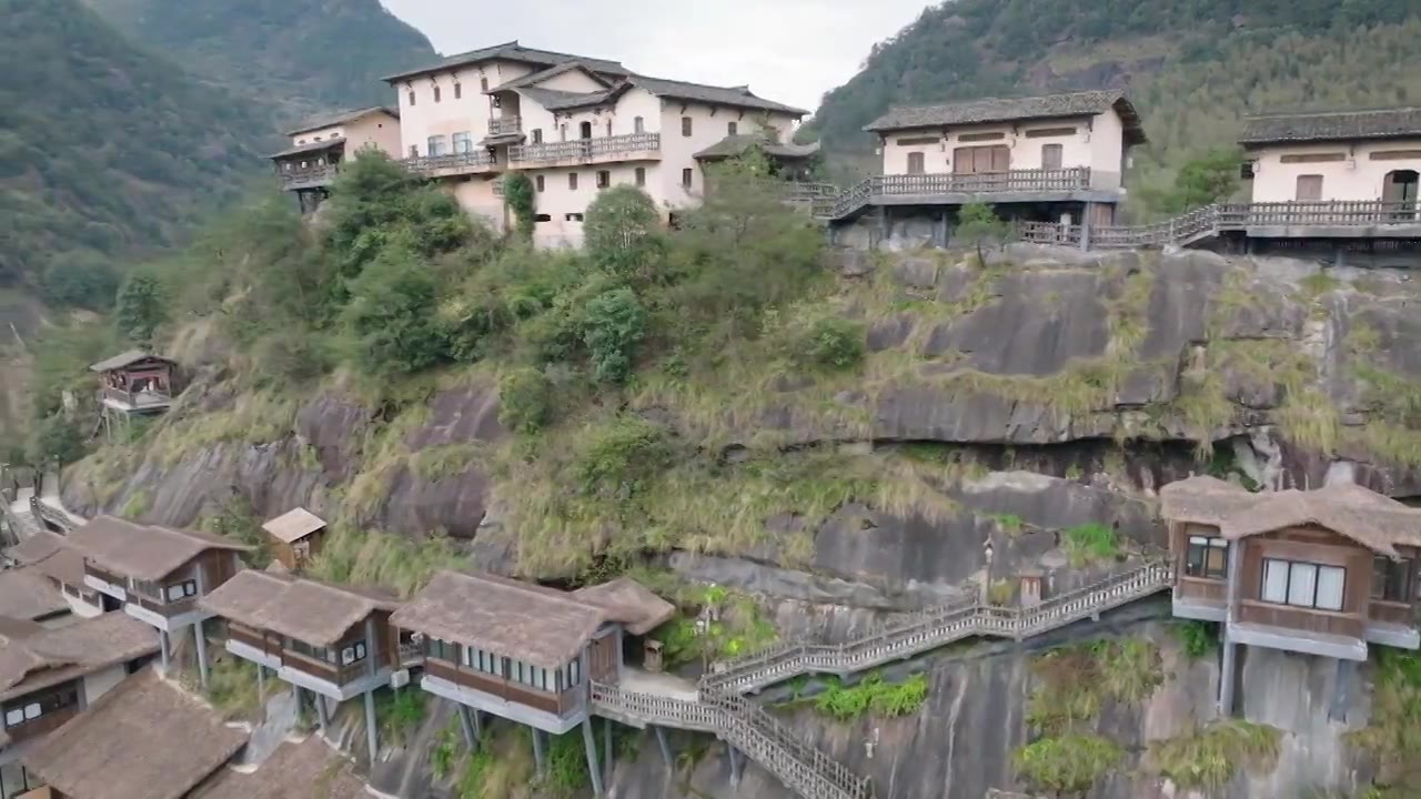 望仙谷，位于江西省上饶市广信区望仙乡望仙谷景区，属灵山山脉，位于灵山的东北面，距上饶市区50千米视频素材