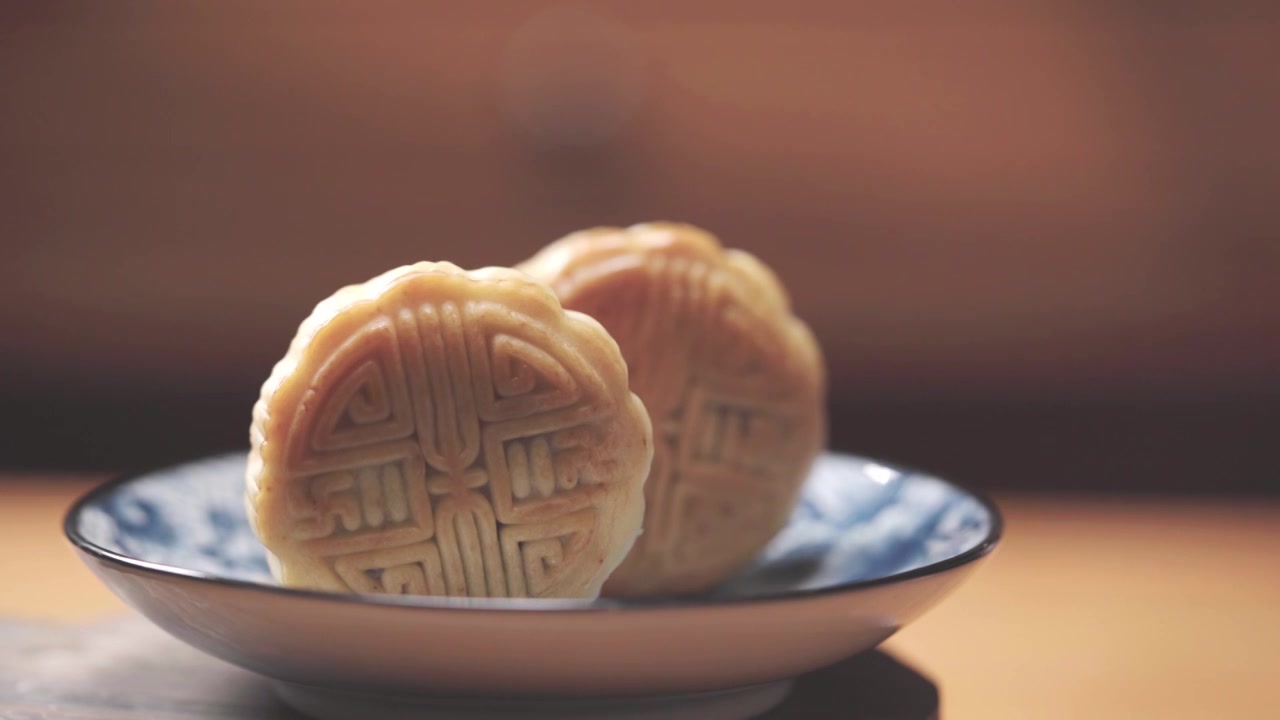 中秋节月饼生活感美食摄影视频素材