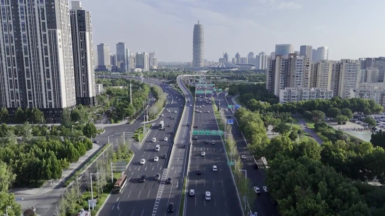 河南郑州城市地标视频合集视频素材