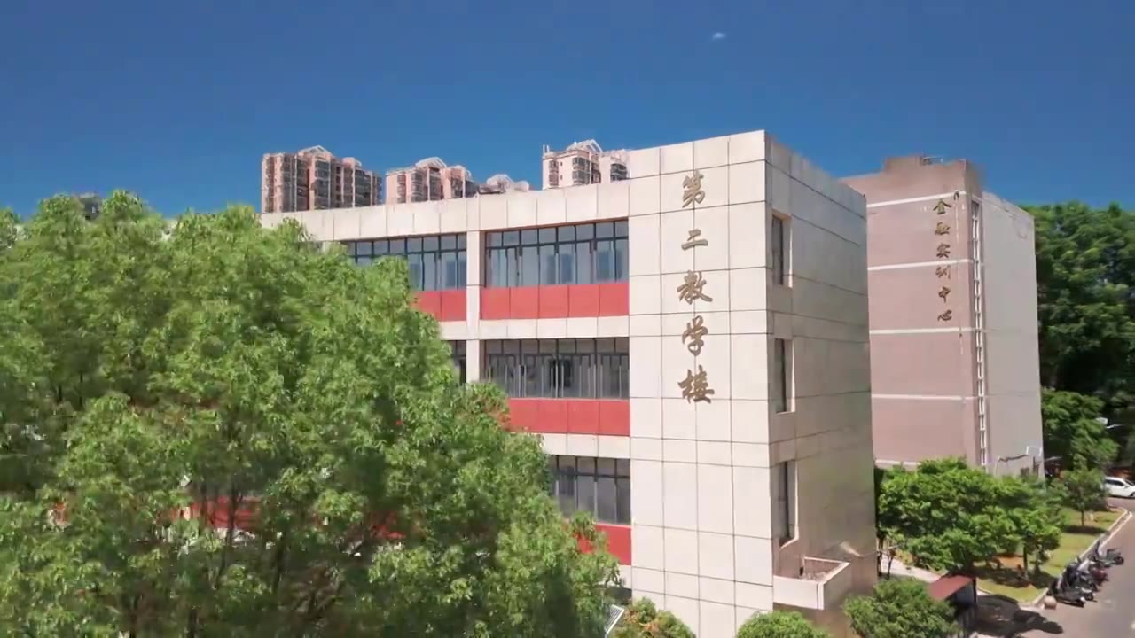 江西旅游商贸职业学院航拍视频素材