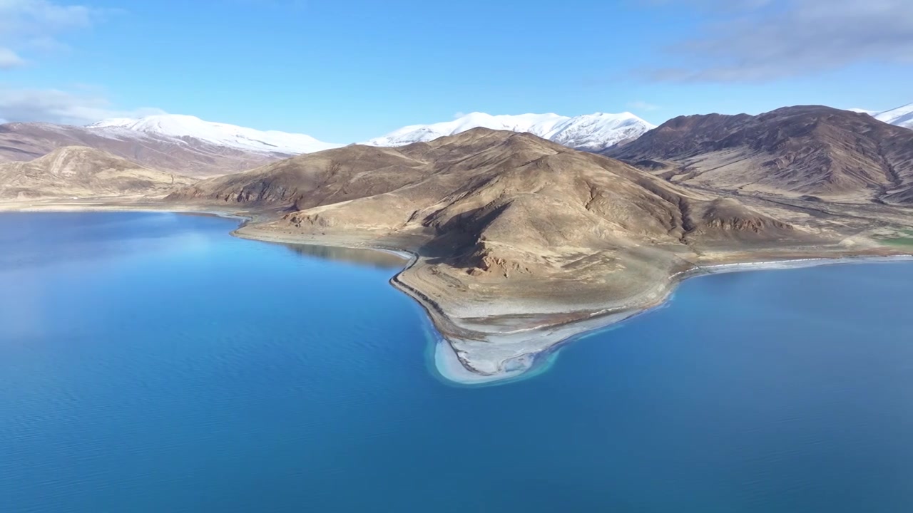 中国西藏山南市羊卓雍错日托寺视频合集视频素材