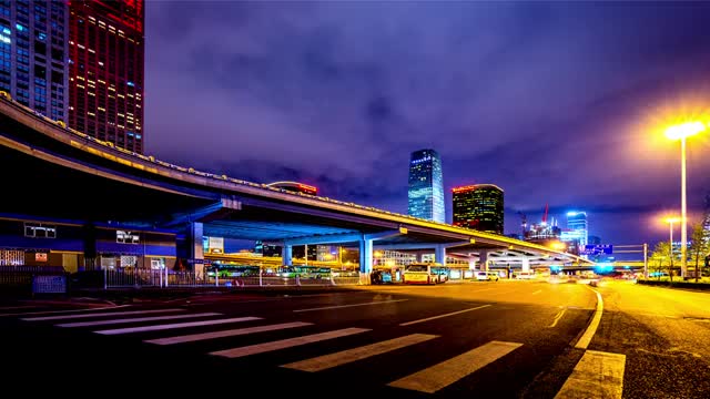 北京城市风景延时摄影视频素材