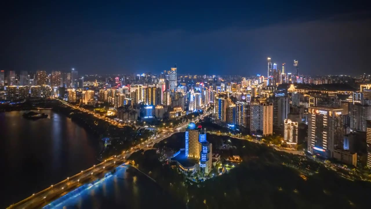 繁华城市夜景视频素材