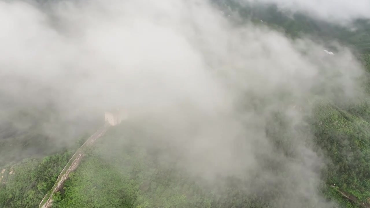 金山岭长城云海视频素材