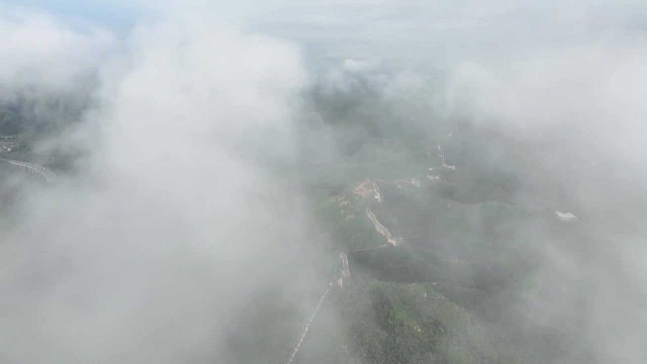 金山岭长城云海视频素材