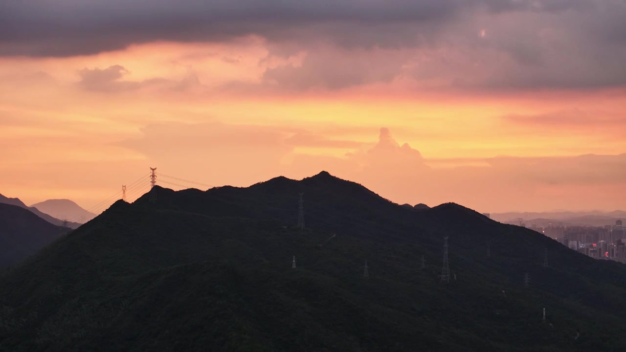 惠州大亚湾日落视频素材