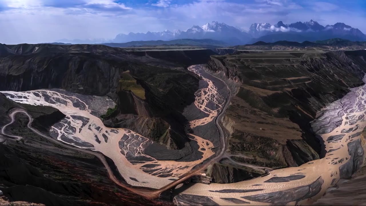 壮丽山河——安集海大峡谷视频素材